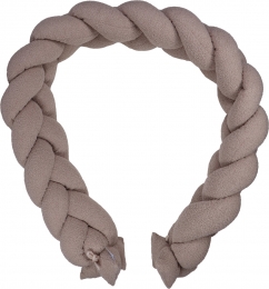 MamaLoesTeddyBoucleNougat210cmBraidedBedbumper