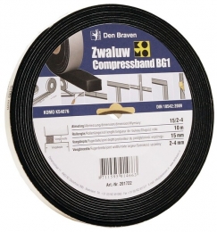 ZwaluwDenBraven201718CompressBandBG1Compressieband-Antraciet-20mmX8m