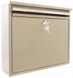 G2G2Elegancewandbrievenbusstaal-beige
