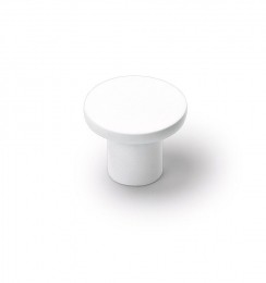 HardbrassMeubelknopDisc28mm-wit