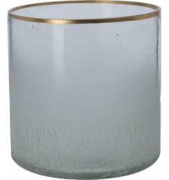 Theelichthouder10cmGoudRandKerstNampook-Nampook