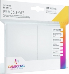 PrimeSleeves-100whitestandard-sizedcardsleevespack66x91mm