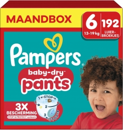Pampers-BabyDryPants-Maat6-Maandbox-192stuks-15KG