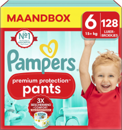 Pampers-PremiumProtectionPants-Maat6-Maandbox-128stuks-15KG