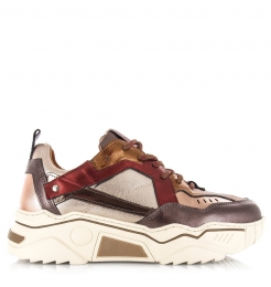 DWRSPlutobordeauxbrownsneakersLeerDames