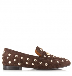 BaboucheTillyloafersdonkerbruinSuedeDames