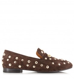 BaboucheTillyloafersdonkerbruinSuedeDames