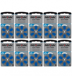 RayovacHoorapparaatbatterij675AUblauw60stuks