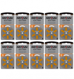 RayovacHoorapparaatbatterij13AUoranje60stuks