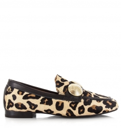 Babouche-LulupanterprintloafersLeerDames