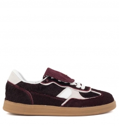 Babouche-IrasneakersbordeauxwitLeerDames