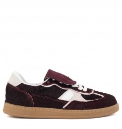 Babouche-IrasneakersbordeauxwitLeerDames