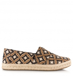 Toms-AlpargataRope20GeoBlackTextielDames