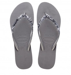 Havaianas-SlimGlitterIISteelGreyRubberDames