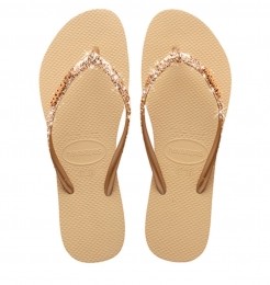 Havaianas-SlimGlitterIISandGoldeRubberDames