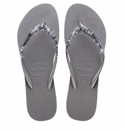 Havaianas-SlimGlitterIISteelGreyRubberDames