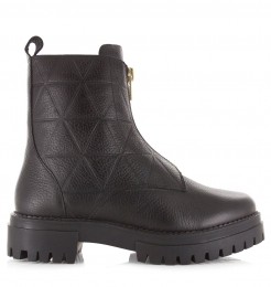 Shoecolate-LerenbootsmetfrontzipLeerDames