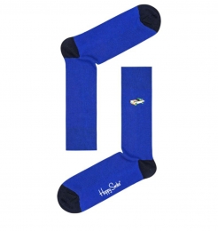 HappySocks-RibbedEmbroidKatoenUnisex