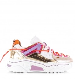 DWRS-ORIONmetallicsneakersrozewitMeshDames