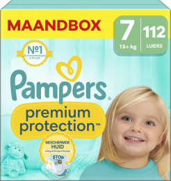 Pampers-PremiumProtection-Maat7-Maandbox-112luiers-15KG