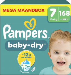 Pampers-BabyDry-Maat7-MegaMaandbox-168stuks-15KG