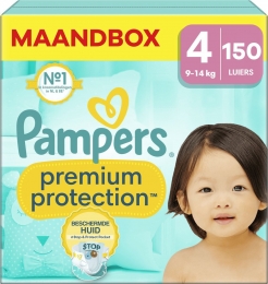 Pampers-PremiumProtection-Maat4-Maandbox-150luiers-914KG