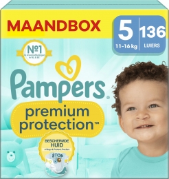 Pampers-PremiumProtection-Maat5-Maandbox-136luiers-1116KG