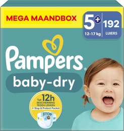 Pampers-BabyDry-Maat5-MegaMaandbox-192stuks-1217KG