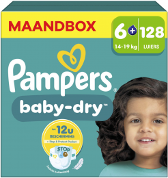 Pampers-BabyDry-Maat6-Maandbox-128Luiers