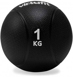 VirtuFitMedicijnbalPro-MedicineBall-1kg-Rubber-Zwart