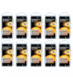 DuracellHoorapparaatbatterijDA13oranje60stuks