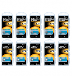 DuracellHoorapparaatbatterijDA675blauw60stuks