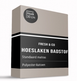 Hoeslaken-Badstof-80x200cm-Taupe-FreshAndCo-Dekbed-Discounternl