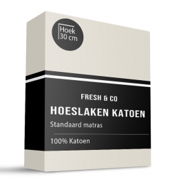 Sale-30Hoeslaken-Katoen-90x210cm-Creme-FreshAndCo-Dekbed-Discounternl