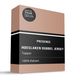 TopperHoeslaken-KatoenDubbelJersey-160x200cm-Terra-Presence-Dekbed-Discounternl