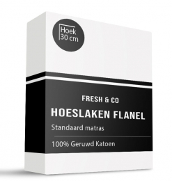 HoeslakenKatoenFlanel-Wit-140x200cm-Wit-FreshAndCo-Dekbed-Discounternl