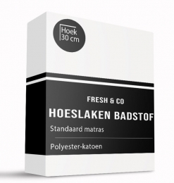 Hoeslaken-Badstof-Wit-180x200cm-Wit-FreshAndCo-Dekbed-Discounternl