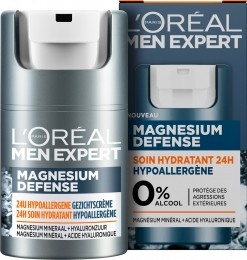LorealLOralParisMenExpertMagnesiumDefenceHypoallergene24hHydraterendeDagcrme-50ml