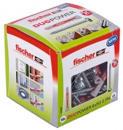 Fischer538260UniverselePlugDuopower-6X50mm-PZ2-Bolkopschroef50st
