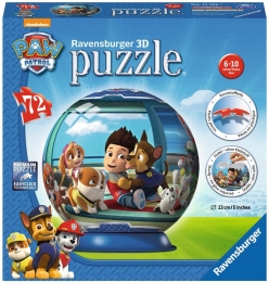 3DPuzzel-PawPatrolPuzzelbal72stukjes