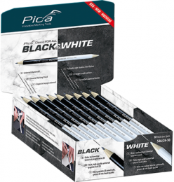 Pica54624MarkeerpotloodBlackWhite50st