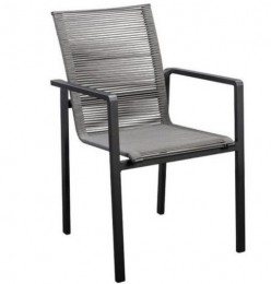 Ishistackablediningchairalublackropedarkgrey-Yoi