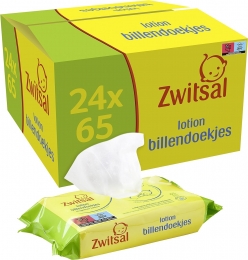 Zwitsal-BillendoekjesLotion-Alcoholvrij-1560Babydoekjes-24x65-Voordeelbox