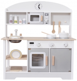 EcoToysGrijsModerneHoutenKinderkeuken