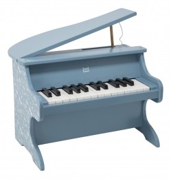 LabelLabelBlauwHoutenPiano