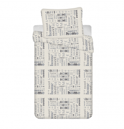 DekbedovertrekHomeSweetHome-Eenpersoons-140x200cm-TeddyFleece