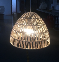 JuteTouwHanglampHandgemaaktNaturel33cm