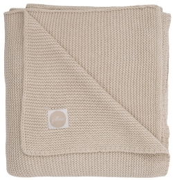 JolleinBasicKnitNougat100x150cmLedikantdeken