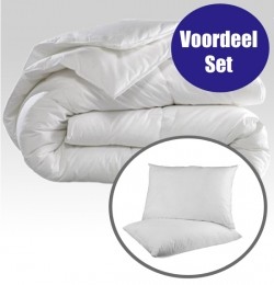 VoordeelsetEnkelDekbedHoofdkussen-200x200cm