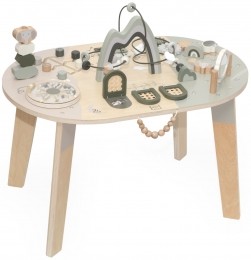 LabelLabelOlijfgroenHoutenActiviteitentafel